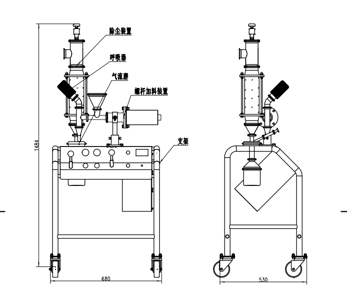 MQP01實驗室用氣流粉碎機產品參數